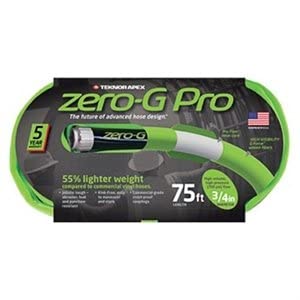 Teknor Apex 4300-75 Zero-G RV Marine Pro Hose 3/4 Inch x 75 Feet Neon Green