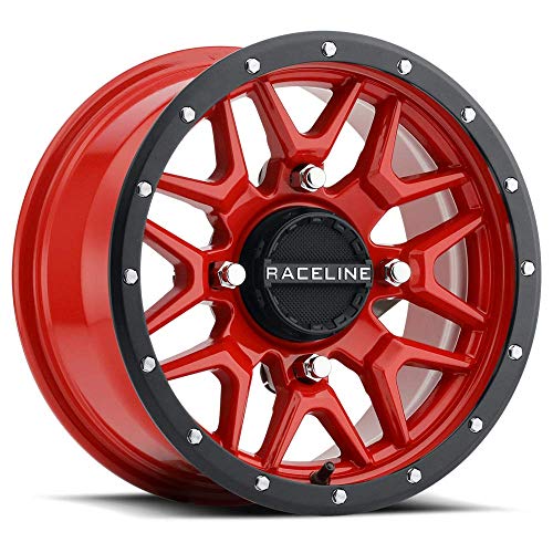 Picture of Raceline Wheels A94R-57037+10 Krank 15x7 4x137 Red Aluminum Wheel +10mm Offset