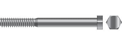 Seachoice SC30111 Cap Screws - Hex Head (Color:, Size: 3/8"-16 x 5, Option: 5/BG)
