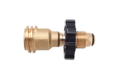Flame King POL01JT002 Propane Tank Adapter POL to QCC1 Type 1 Brass