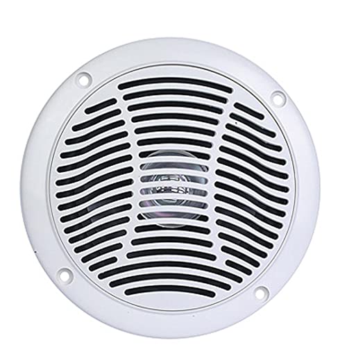 PQN RV6104W 6 Inch Dual Cone Waterproof Marine Speakers White Pair