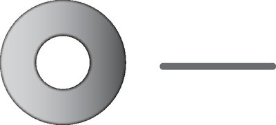 Seachoice SC31972 Flat Washers 3/8FLTWSHR7/8ODX.05 316 100BG