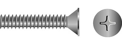Seachoice SC6031 Phillips Machine Screw (Size: 3/8-16 x 1-1/4", Option: Bag of 25)