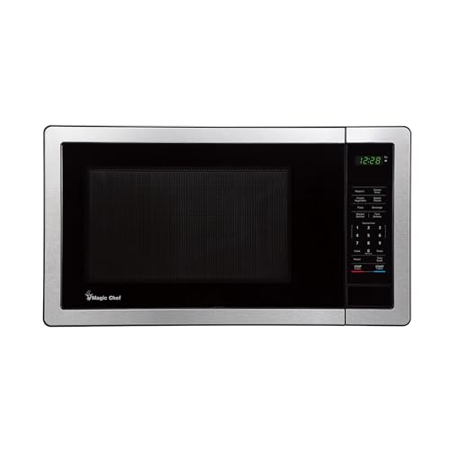 MagicChef MC110MST 1.1 Cu Ft 1000 Watt Compact Countertop Microwave Oven
