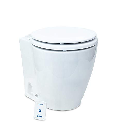 Albin 07-02-043 Design Marine Electric Toilet 12V with Macerator Pump