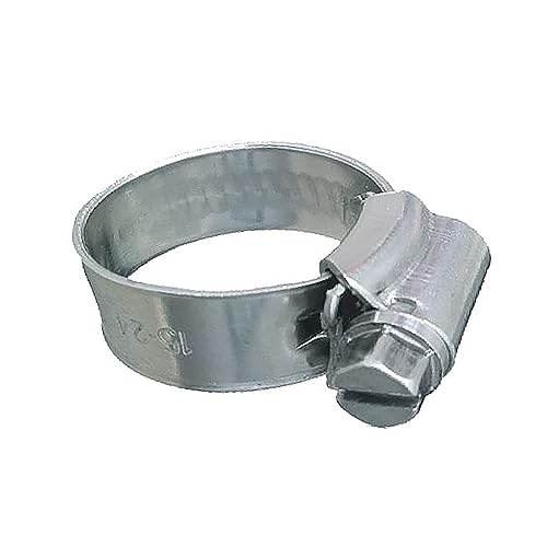Trident Marine 705-1001 316 Stainless Steel Worm Gear Hose Clamp 3/8" Band 10-Pack SAE 16