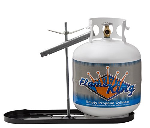 Flame King KT20MNT Dual Propane Tank Rack for RV Trailer Tongue Mount