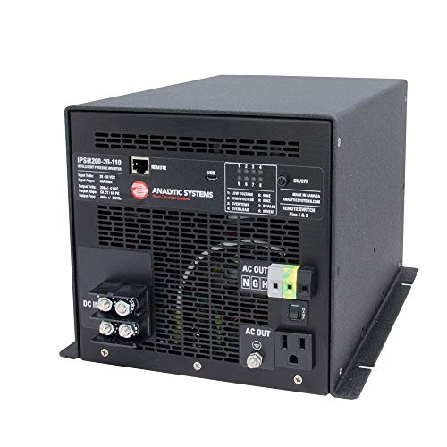 Analytic Systems IPSI1200-20-110 Pure Sine Wave Inverter 1200W 20-40V to 110V