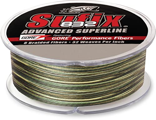 Sufix 660-230CA 832 Advanced Superline Braid, Camo, 30-Pound/600-Yard Spool