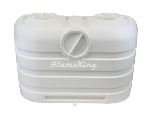 Flame King YSN-PCC-RV20-WHT Dual 20lb Propane Tank Cover White