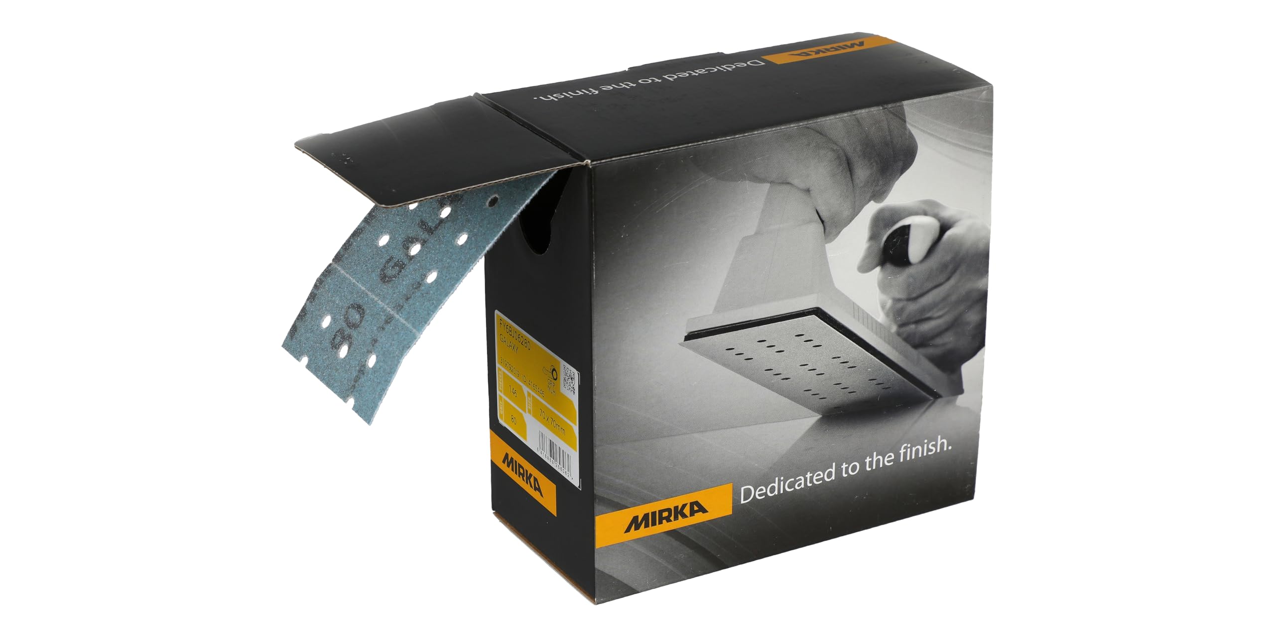 Mirka FY570080 Galaxy 2.75" x 33.5' Roll 80 Grit Grip Abrasive