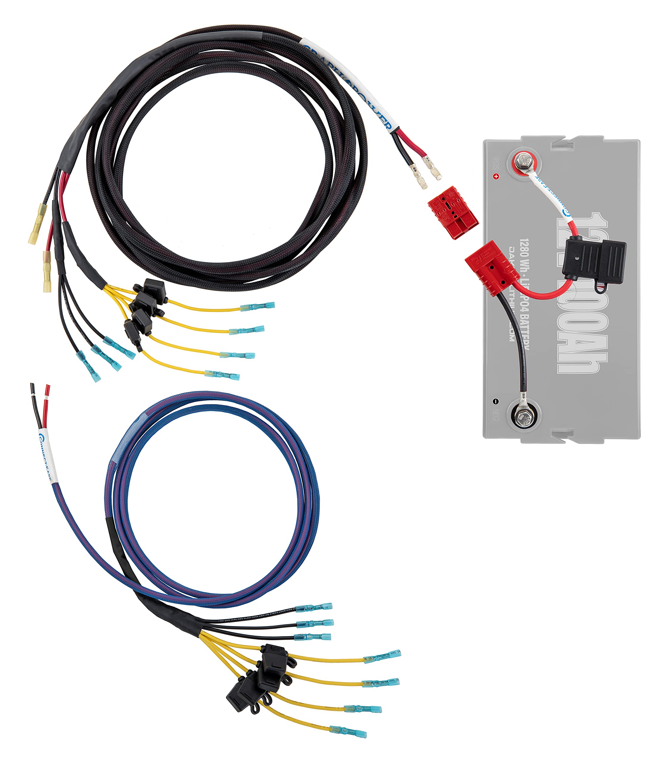 Connect-Ease RCE12VGRPRO1922 Graph Power Pro Marine Electronics Wiring Harness Kit 19-22 Ft Console Boats