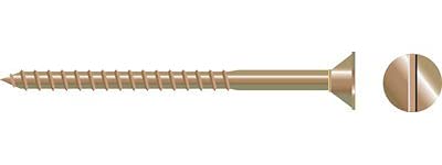 Seachoice SC2071 Slotted Wood Screws (Size: #8 x 3/4")