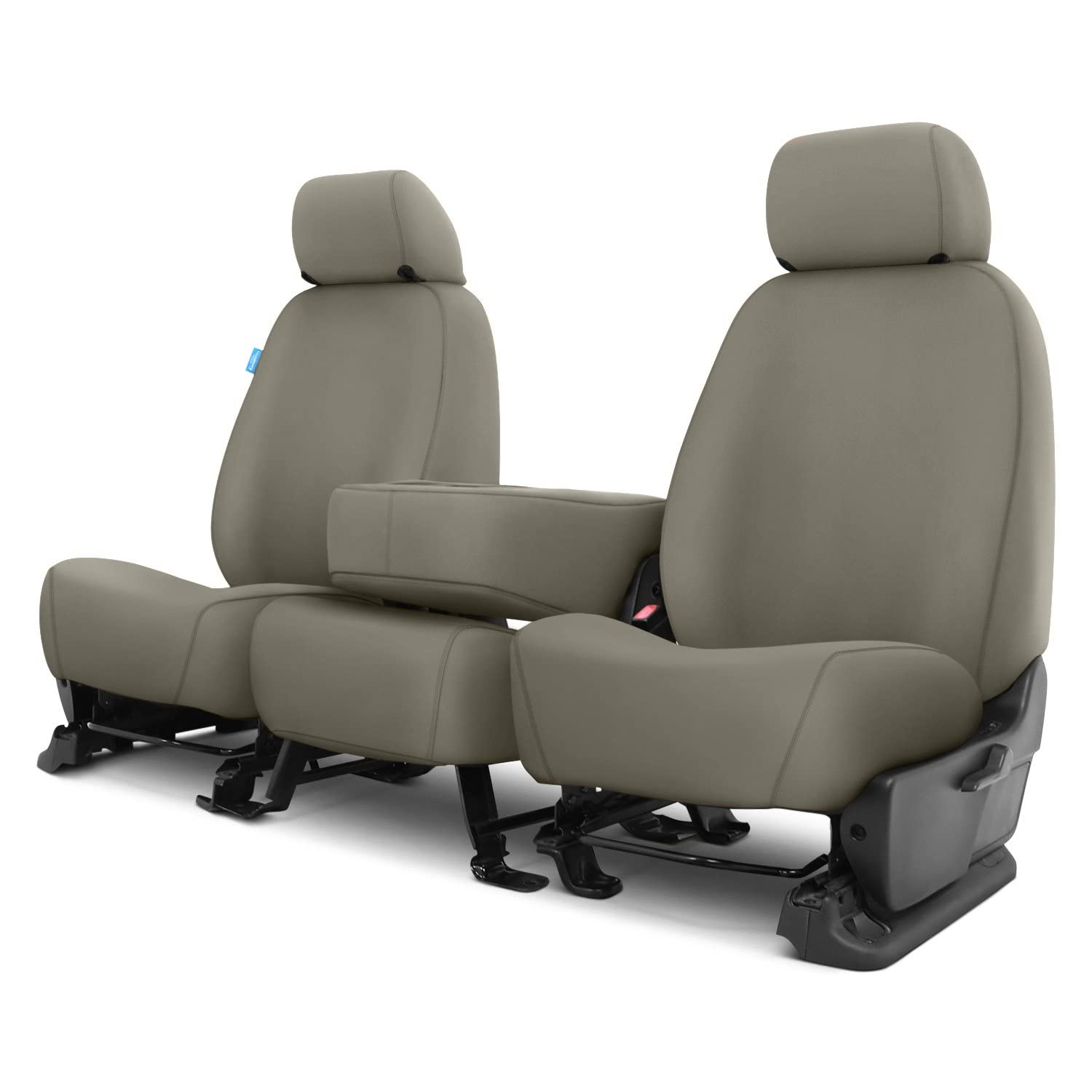 Picture of Covercraft SS8475PCCT Polycotton SeatSaver Custom Second Row Seat Covers Misty - Grey