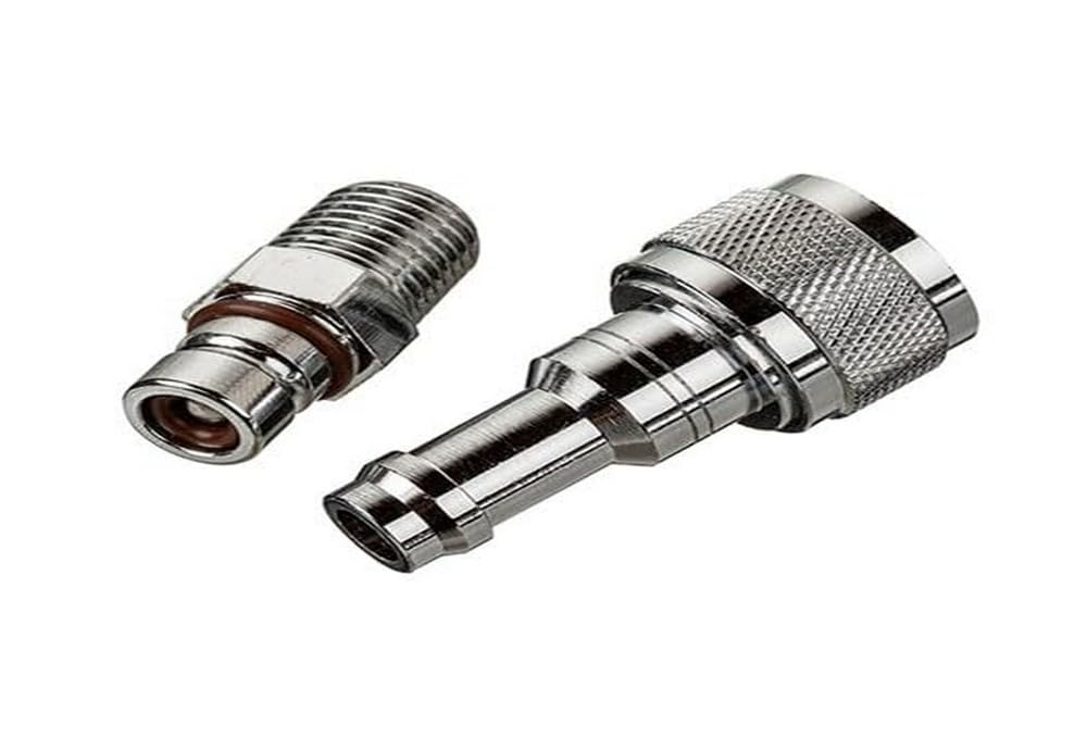 Scepter 11553 Universal Quick Connect Fuel Fitting 1/4" NPT Male x 3/8" Barb Female Stainless Steel
