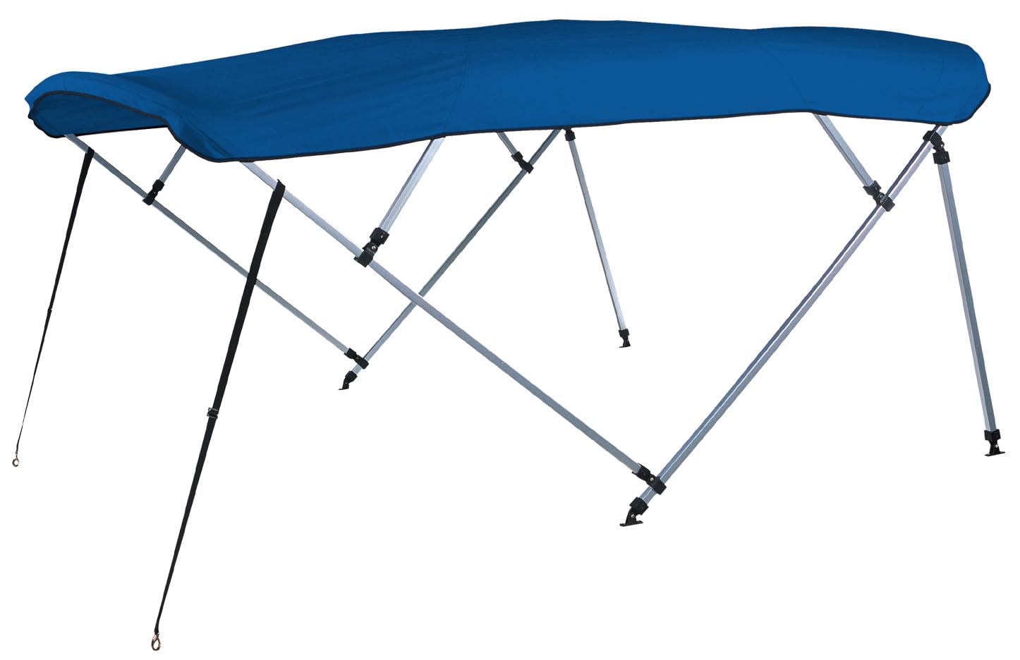 Carver Covers A(8SQ)4893UB-04 4-Bow 8' Pontoon Bimini Top with Boot - Pacific Blue