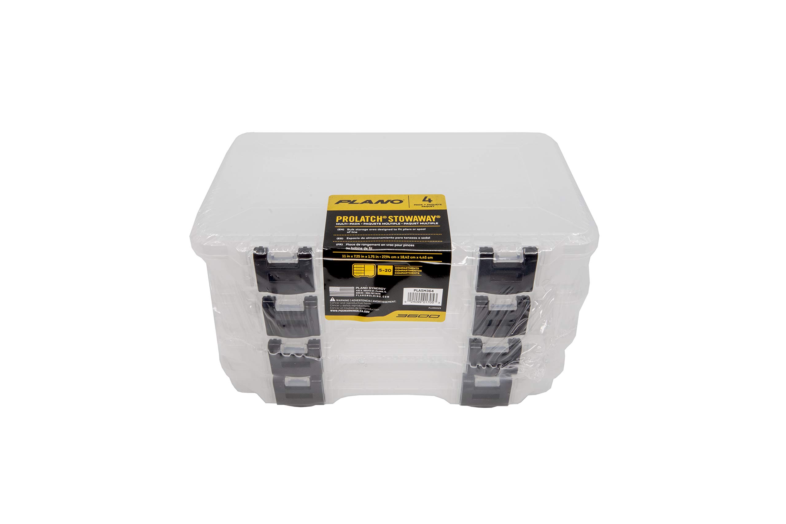 Plano PLASM364 ProLatch 3650 Stowaway Utility Box 4-Pack