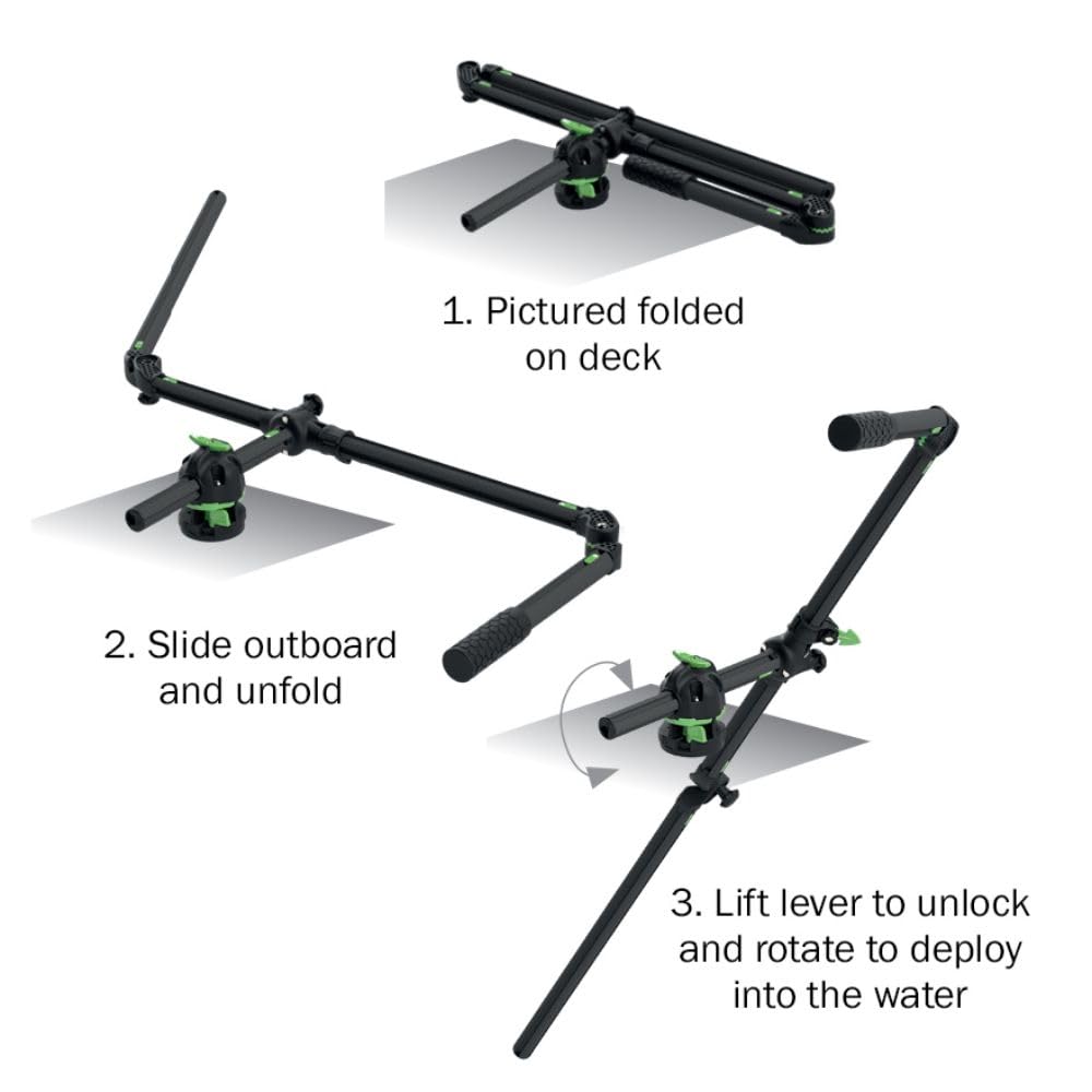 RAILBLAZA 11-4191-11 HEXX Live Pole 30 Fish Finder Transducer Mount