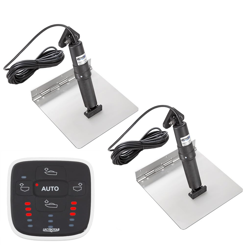 Lectrotab XKASAL12X12 12x12 Stainless Steel Trim Tab Kit with ALC-1 Automatic Leveling Control