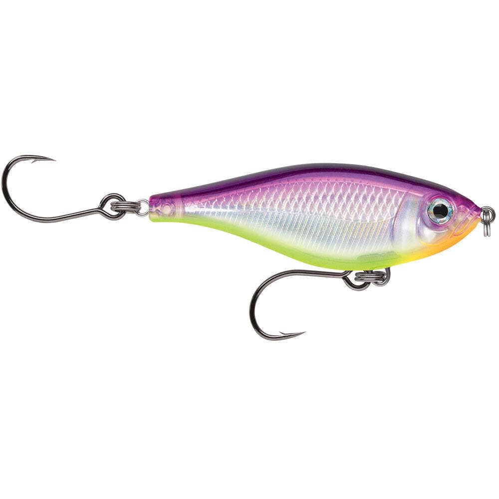 Rapala SXRTM06PRCH X-Rap Twitchin' Mullet 2-1/2" Purple Chartreuse Fishing Lure