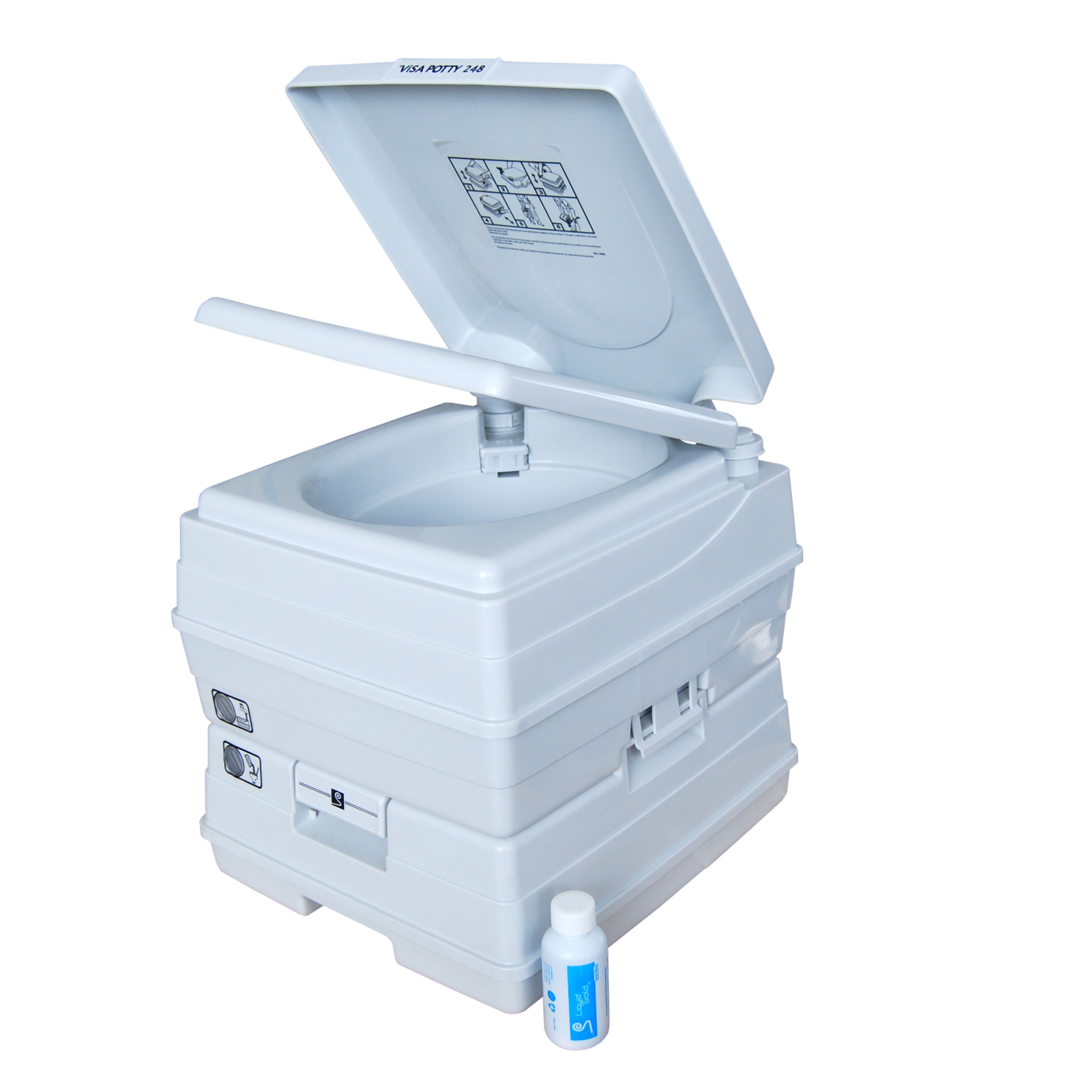 CMP DEF268101 Visa Potty Portable Marine Toilet 24 Liter White