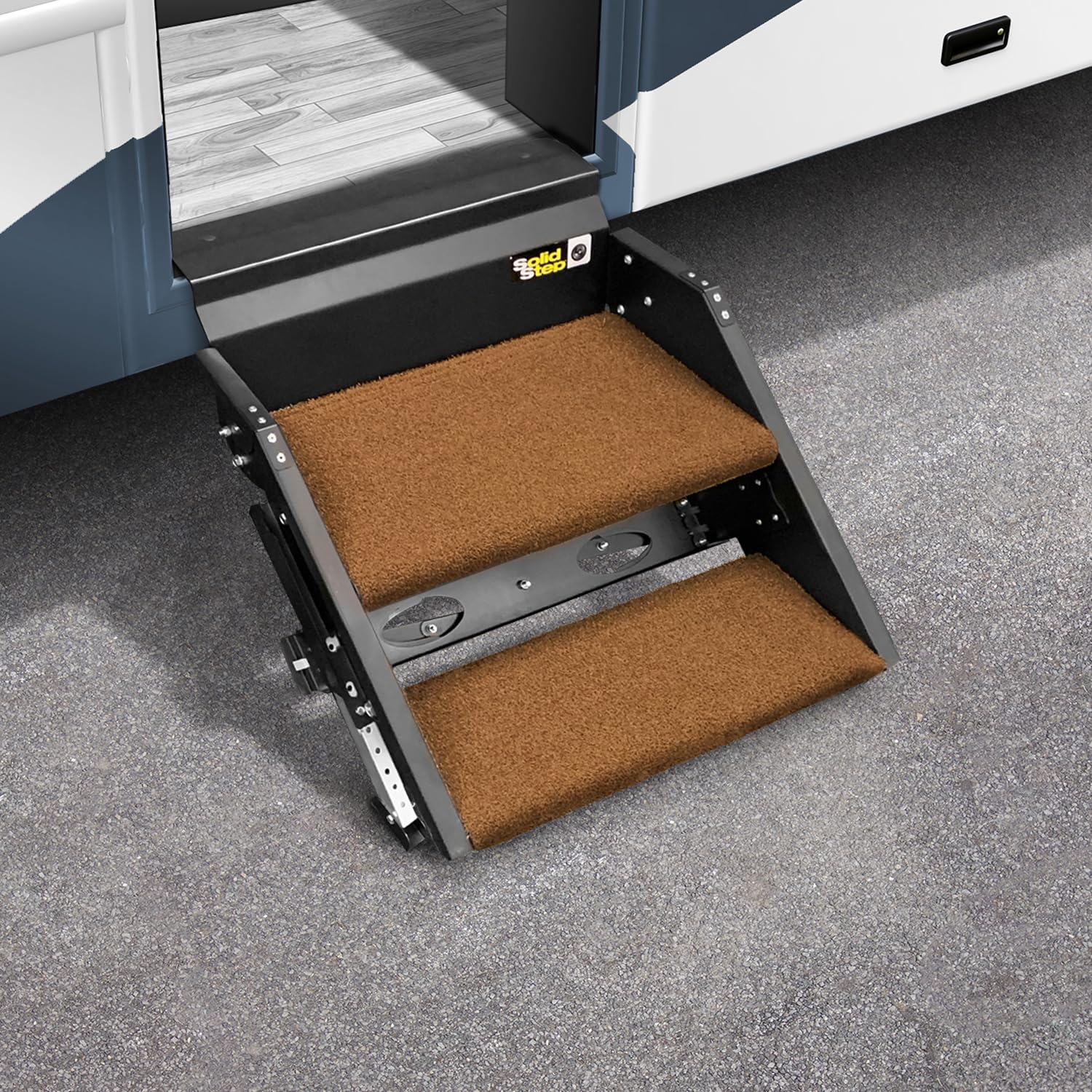 Prest-O-Fit 20287 Trailhead Step Rug 2-Piece Set Buckskin Brown for Lippert Solid Step