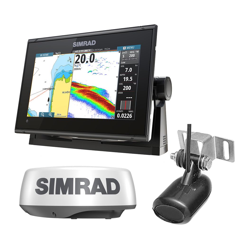 Simrad 000-16293-001 GO9 XSE 9-Inch Chartplotter Fishfinder with HDI Transducer