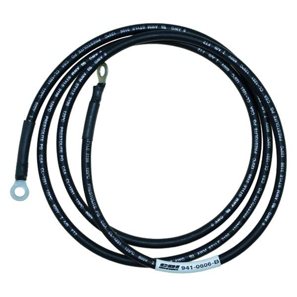 CDI Electronics 941-0606-B Marine Battery Cable 6 AWG 6 Foot Black