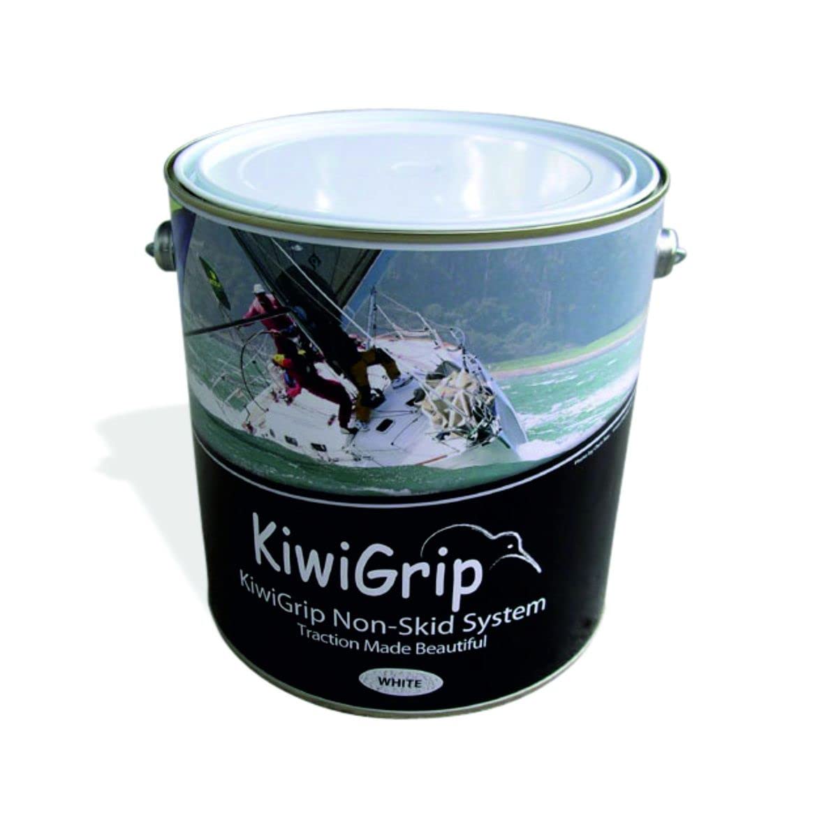 Kiwi KG-1BL-PR KiwiGrip Non-Skid Deck Coating Blue 1 Liter with 4" Roller