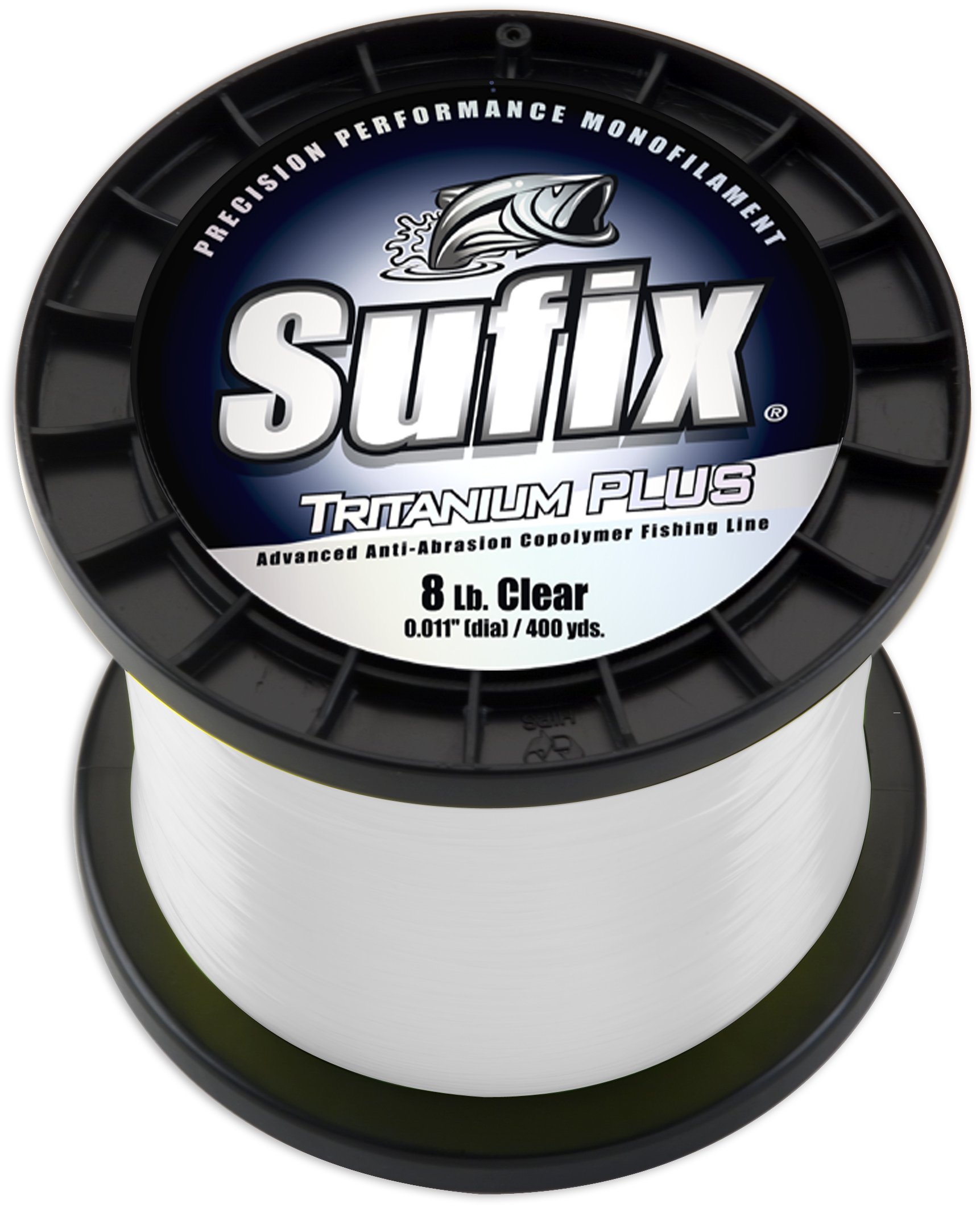 Sufix 696-125 Tritanium Plus Monofilament Fishing Line Clear 25lb 535 Yards