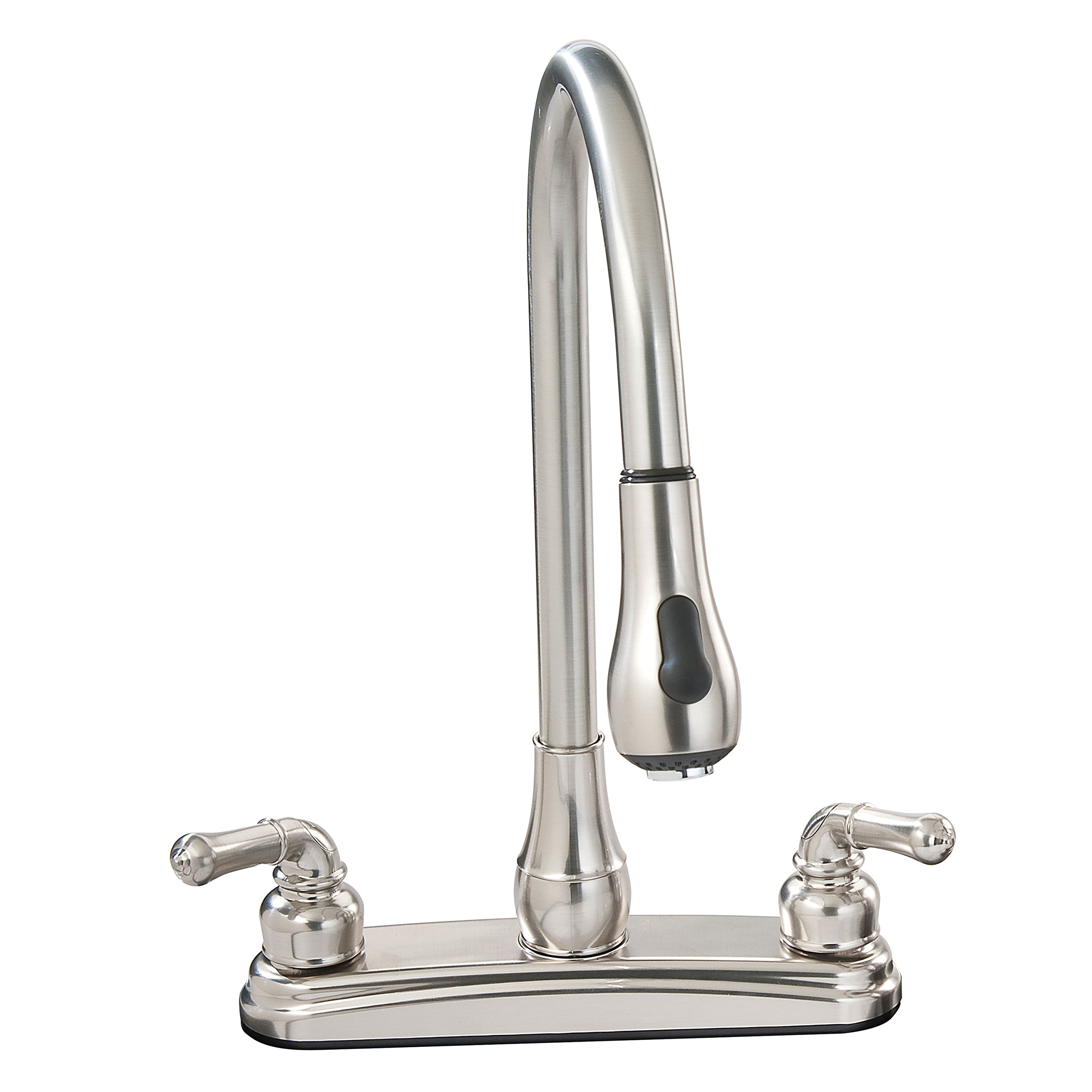 Empire Brass U-YNN2000N 8-Inch RV Kitchen Faucet with Pull-Down Sprayer Brushed Nickel