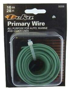 Picture of Deka 00399 16 Gauge Primary Wire 28 Foot Green