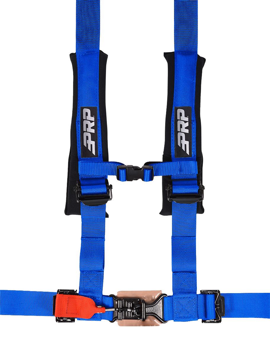 PRP Seats SB4.2LL-B 4-Point Harness 2-Inch Latch and Link Lap Belt Blue