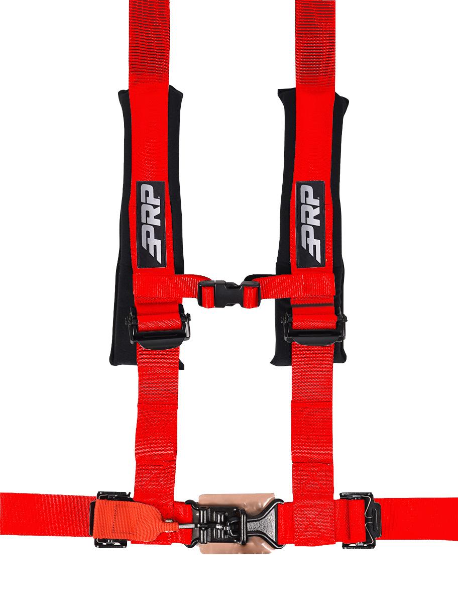 PRP Seats SB4.2LL-R 4.2 Harness with Latch and Link Lap Belt, Red
