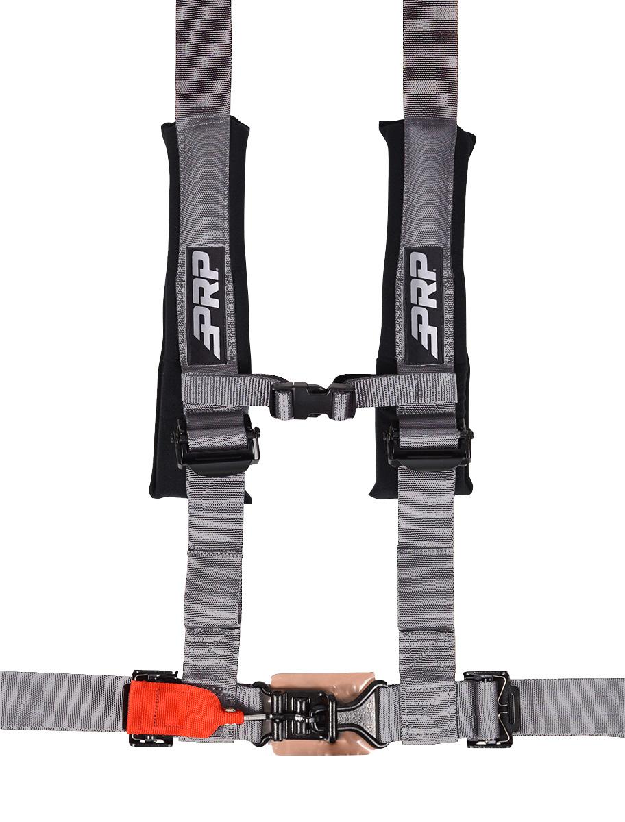PRP Seats SB4.2LL-S 4-Point Harness with Latch and Link Buckle 2-Inch Silver