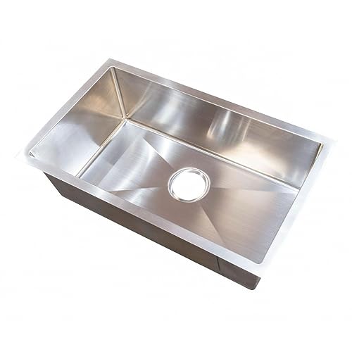 Lippert Components 421572 25x15x7 Single Bowl Undermount Sink Stainless Steel