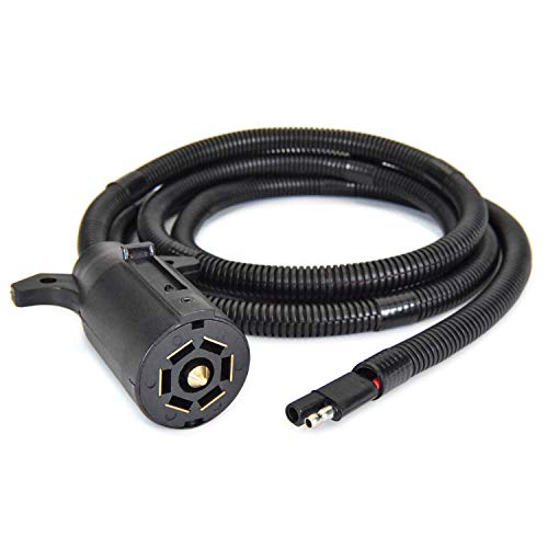 Lippert Components 813749 Power Swap Auxiliary Cord 2-Way to 7-Way Plug 6ft Cable
