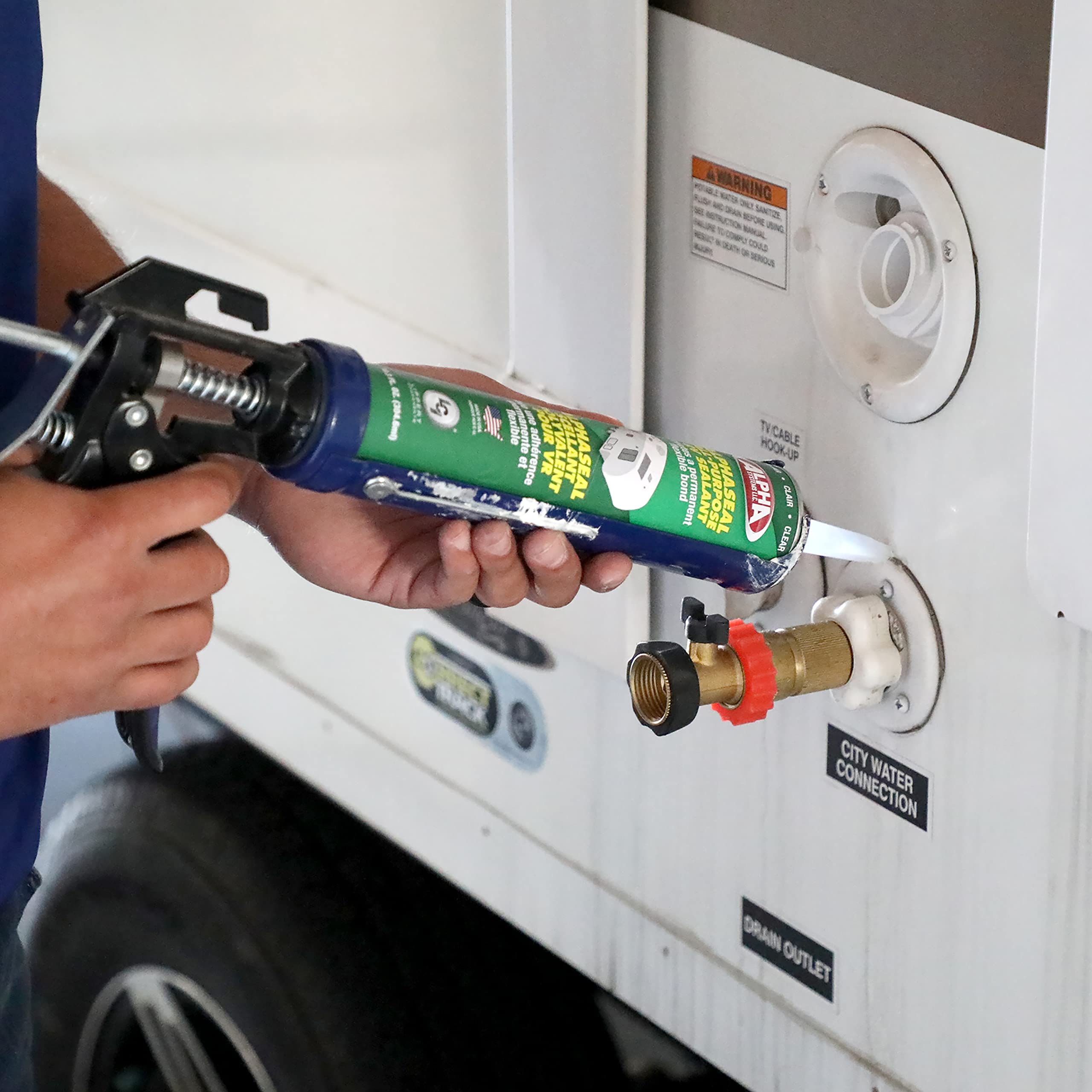 Lippert Components 862224 Alpha All Purpose RV Sealant Clear 10.3oz