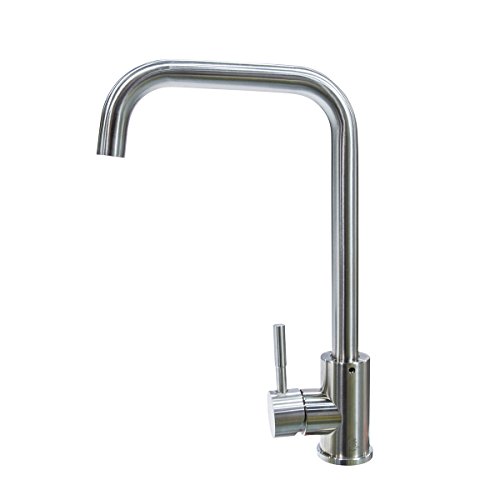Lippert Components 719325 Square Stainless Steel RV Kitchen Faucet