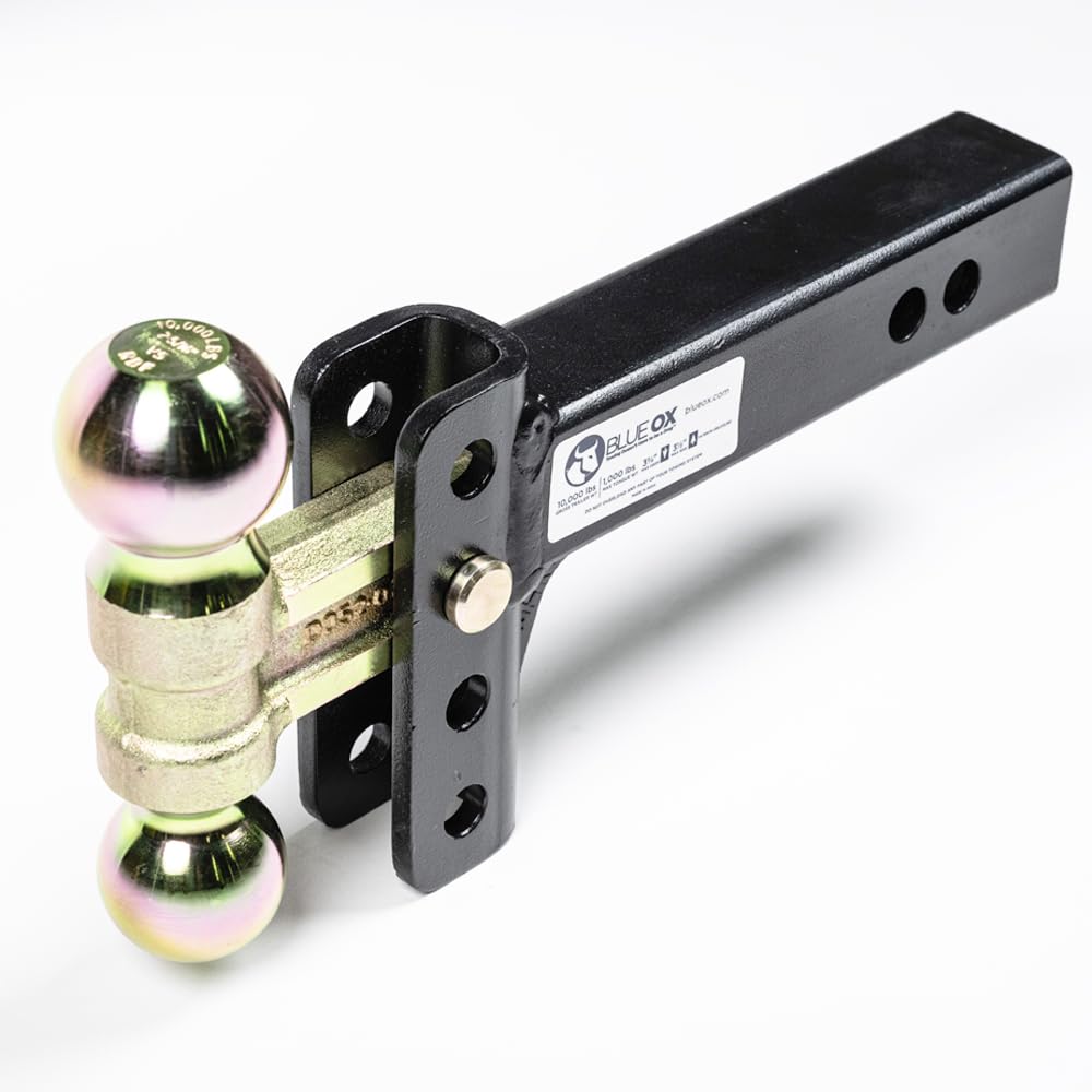 Blue Ox BXH10131 Adjustable Ball Mount - 10,000 lbs Capacity with Dual Ball