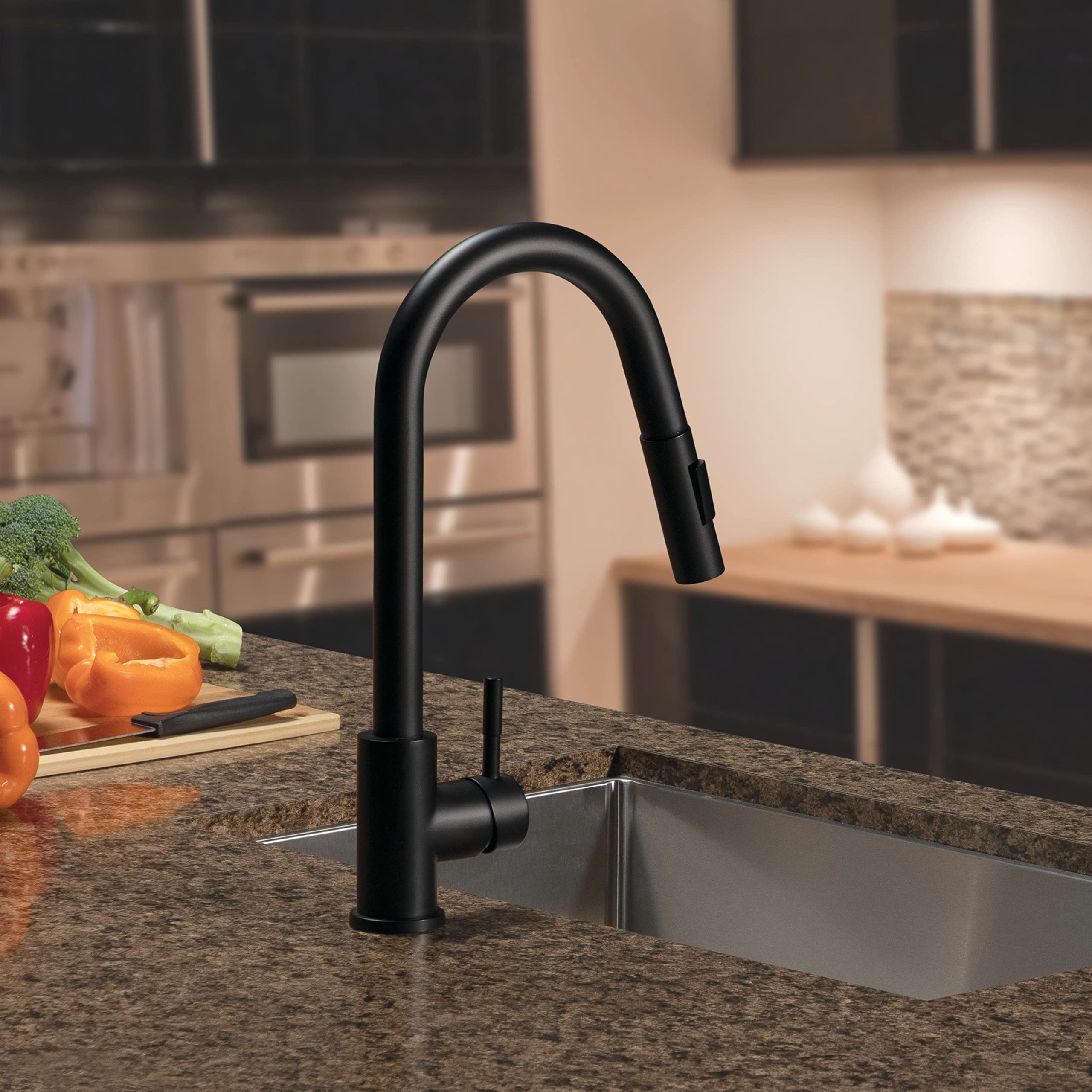 Lippert Components 2021090600 Flow Max Pull Down Kitchen Faucet Black Matte