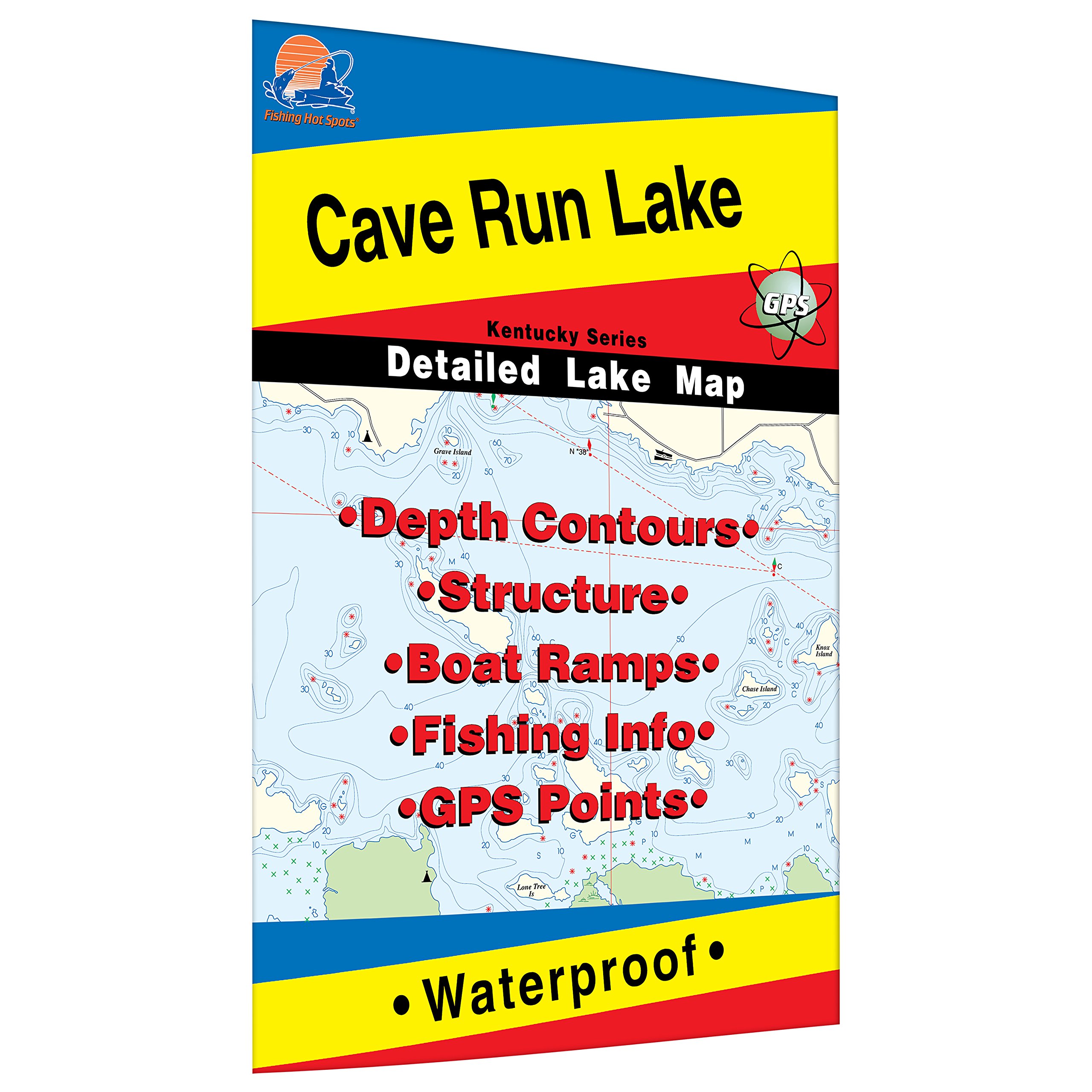 Fishing Hot Spots L442 Cave Run Lake Kentucky Fishing Map