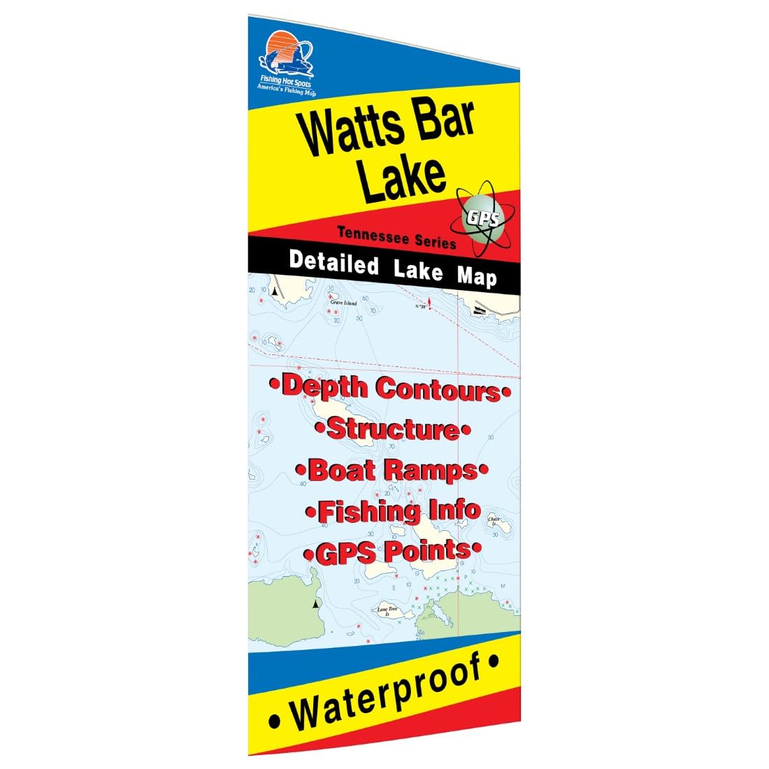Fishing Hot Spots A411 Watts Bar Lake Tennessee Fishing Map