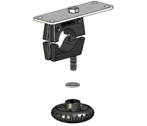 Magma T10-591 Horizontal Round Rail Mount with Knob 1-1/2"