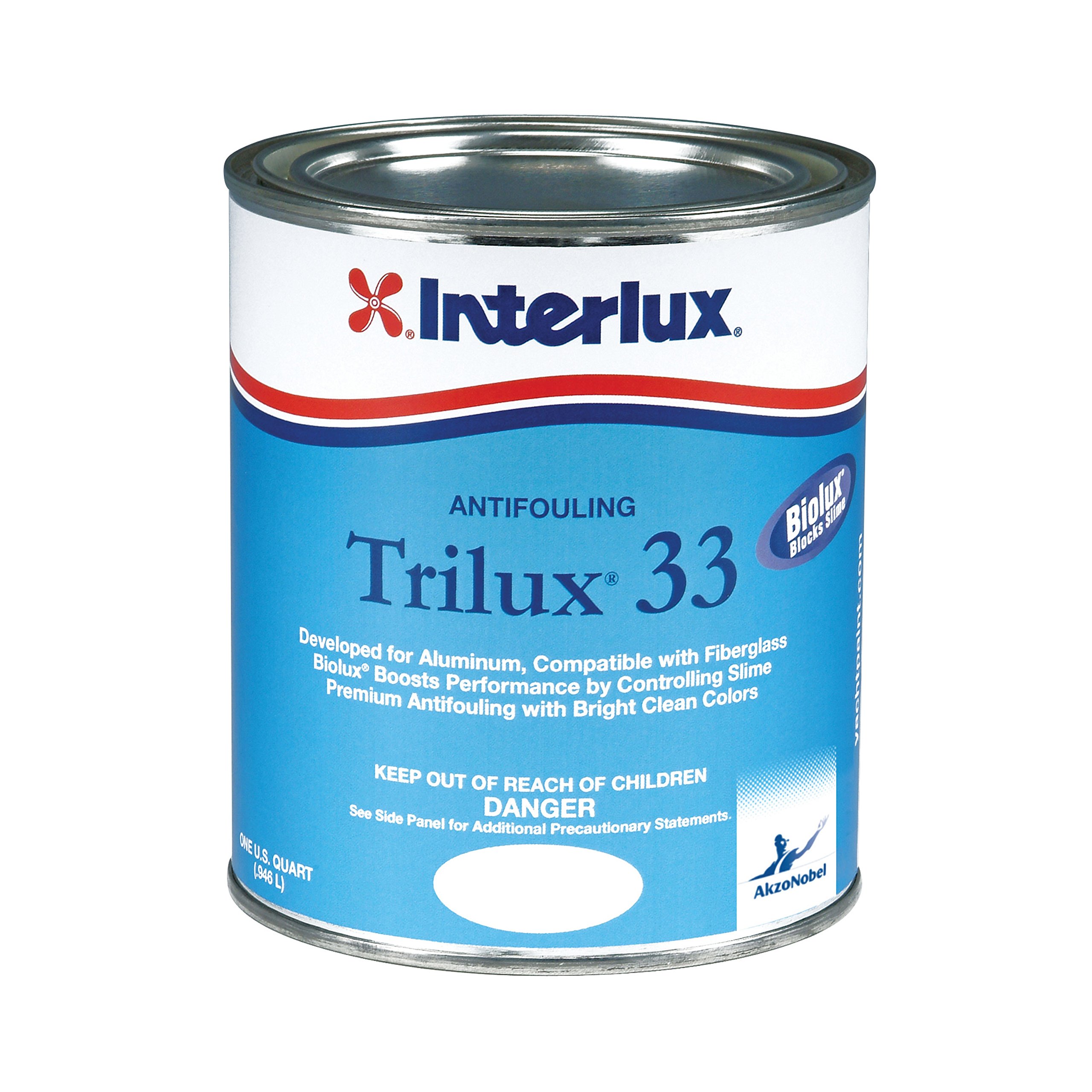 Interlux Paint YBA068/QT Trilux 33 Antifouling Bottom Paint White Quart