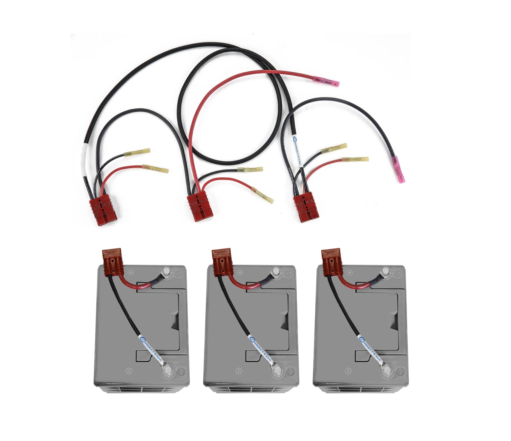 Connect-Ease RCE36VB5CHK 36V Trolling Motor Connection Kit with 5ft Extension for Separated Batteries