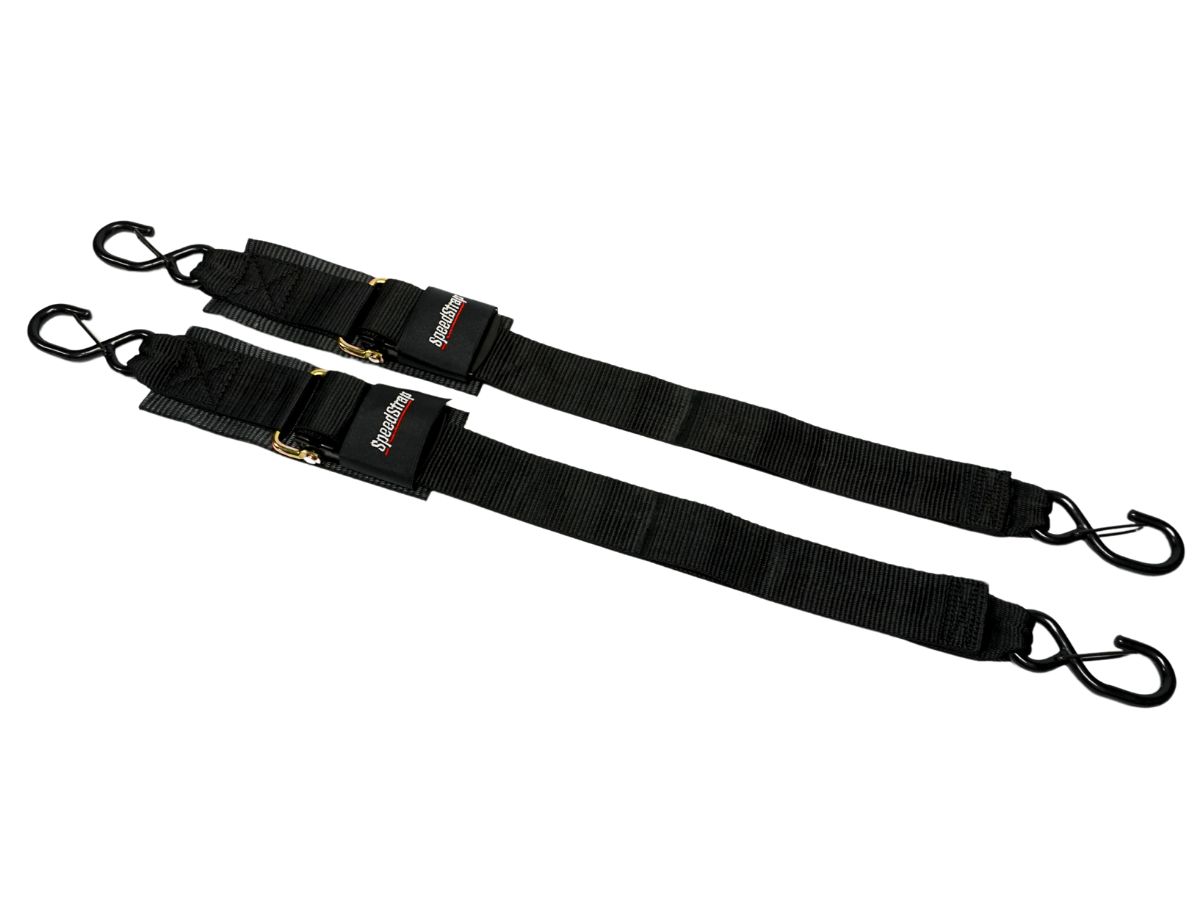 SpeedStrap 28600-DSH 2" x 4' Marine Transom Tie-Down Straps with Snap S-Hooks 2-Pack