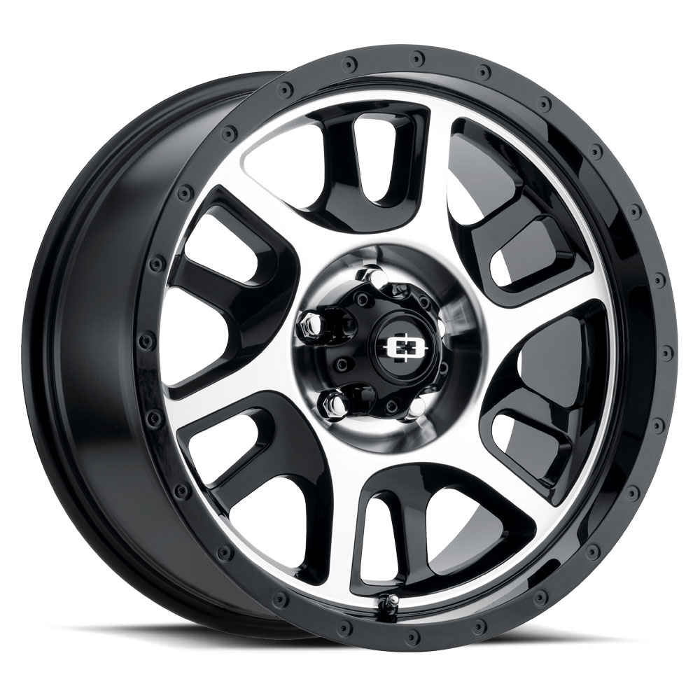 Vision Wheel 419VT8965GBMF18 419 Split 18x9 5x114.3 +18mm Offset Gloss Black Machined Face