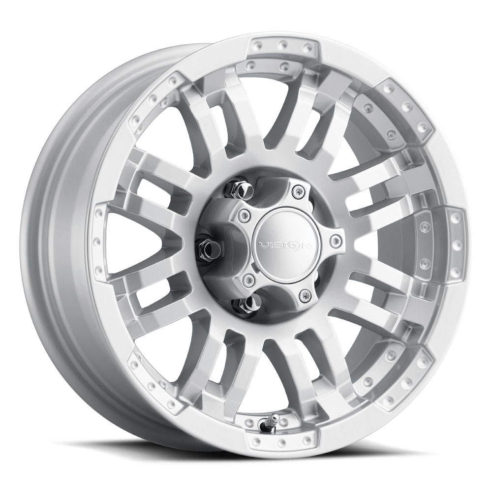 Vision Wheel 375VT5683MPS0 Warrior 375 Matte Phantom Silver Wheel 15x6 6x5.5
