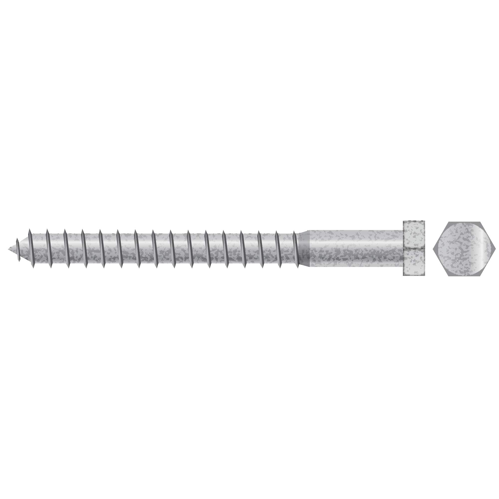 Seachoice SC2646 Lag Screw (Color:, Size: 1/4 x 4, Option: 50/BG)